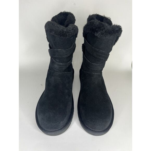 koolaburra by ugg boots Winter Women Size 10 Black Suede - Picture 5 of 12